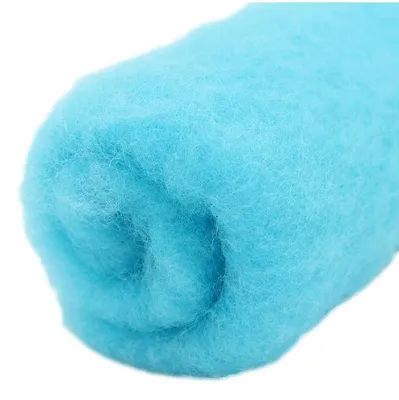 Produktbild von Filzwolle im Vlies - Alpenwolle - 20g - arcticblau