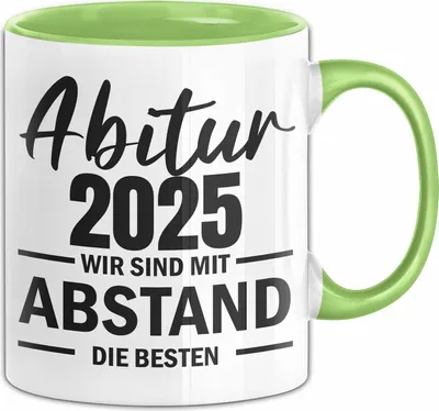 Produktbild von Trendation - Abitur 2022 Bestanden Geschenk Tasse Mit Abstand Geschenkidee Bestandenes Abi (Grün)