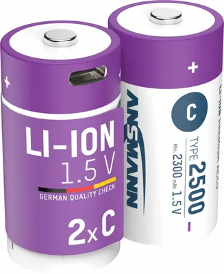 Image de ANSMANN 1313-0004 2 ANSMANN Akkus 2500 Baby C 2.300 mAh