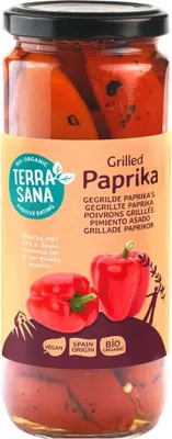 Obrázok produktu pre Grilovaná sladkokyslá nakladaná červená paprika 450g