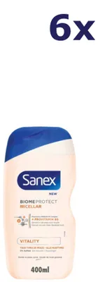 Immagine prodotto di 6 x Gel doccia Sanex - 400 ml - Biomeprotect Micellar Vitality