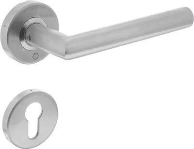 Produktbild von Rosettengarnitur Intersteel 90° PZ feuerhemmend edelstahl gebürstet