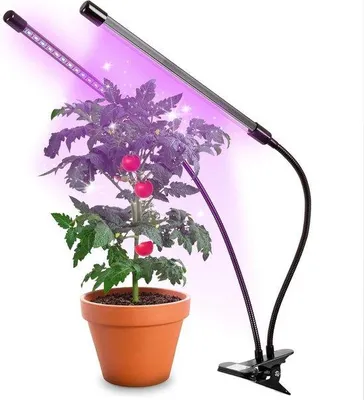 Immagine prodotto di Lampada per la crescita a spettro completo da 40 W, modalità a 3 colori, design a collo d'oca, regolazione a 6 livelli