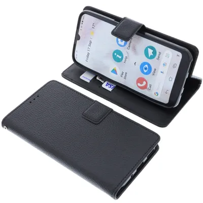 Produktbild von foto-kontor Tasche kompatibel mit Doro 8110 / 8110 Plus / 8100 / 8100 Plus Book Style schwarz Schutz Hülle Buch