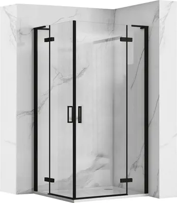 Obrázok produktu pre Sprchový Kút REA Hugo Double 90X90 Black 90X90X200,5Cm
