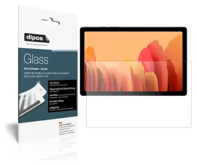 Produktbild von 1x Schutzfolie für Samsung Tab A7 LTE matt - Anti-Shock 9H Folie dipos Glass Kunststoffglas