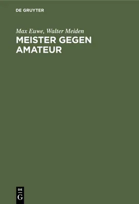 Produktbild von Meister gegen Amateur