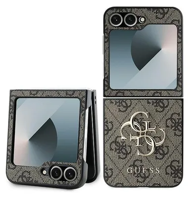 Produktbild von Guess, Schutzhülle für Samsung Galaxy Z Flip 6 mit elegantem 4G Muster, Braun