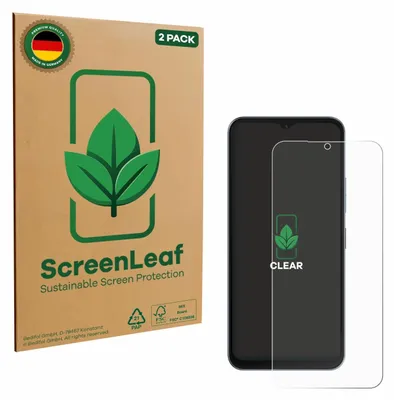 Produktbild von 2x ScreenLeaf Schutzfolie für Telekom T Phone 3 Displayschutz Display Schutz Folie Klar Transparent