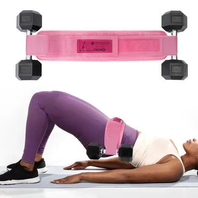 Image de Ceinture de soutien pour les hanches, idéale pour les exercices des fesses, couleur rose