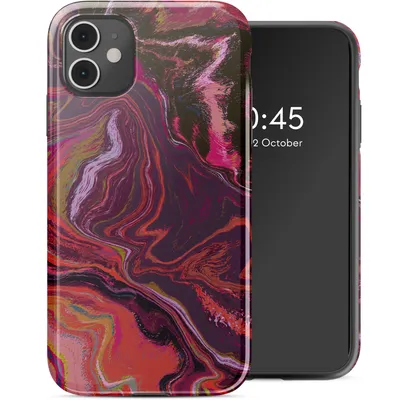 Produktbild von Selencia Vivid Back Cover iPhone 11 - Marble Purple