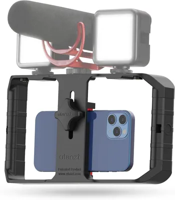 Produktbild von Smartphone Video Rig, Ulanzi U-Rig Pro Mobiltelefon Stabilisator 3 Kaltschuhhalterungen, Halter iPhone 15 14 13 12 Max 2 Huawei Mate 60