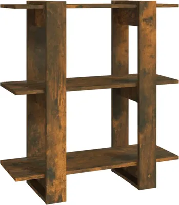 Obrázek produktu pro vidaXL Knihovna / rozdělovač místností Smoked Oak 80x30x87 cm