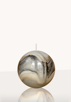Produktbild von Designkerze Lido Kugelkerze Anthrazit 80 mm