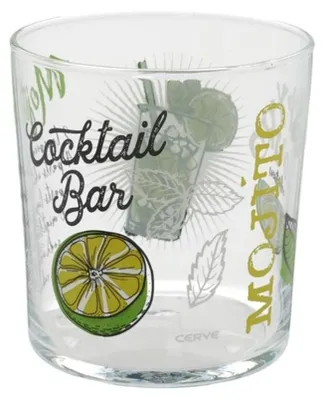 Produktbild von Gerimport Mojito-Cocktailglaser - dekoriertes Glas - mit Texten - 360 ml