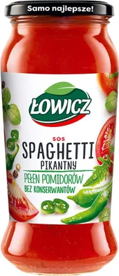 Zdjęcie produktu dla Łowicz Sos spaghetti pikantny 500 g