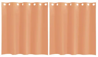 Image de vidaXL Voile Rideaux avec oeillets 2 pcs. Terracota
