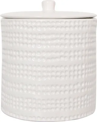 Immagine prodotto di organizzatore spirella Venise porta Cotone fioc bagno contenitore in Vetroceramica contenitore bianco