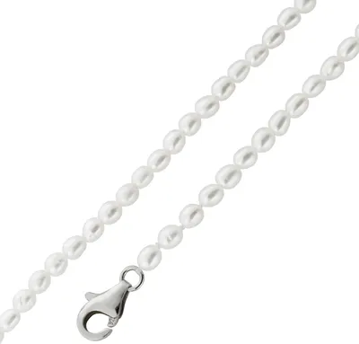 Produktbild von Perlenkette Silber 925 Süßwasser Zuchtperlen 3-3.5mm 42