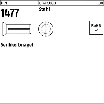 Produktbild von Reyher  1477 Kerbnaegel 2x 4 (500 Stück)