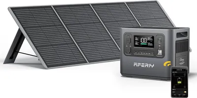 Produktbild von AFERIY P210 Powerstation 2400W 2048Wh mit 200W Solarpanel