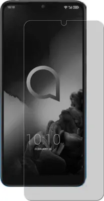 A screen protector is shown on a smartphone.