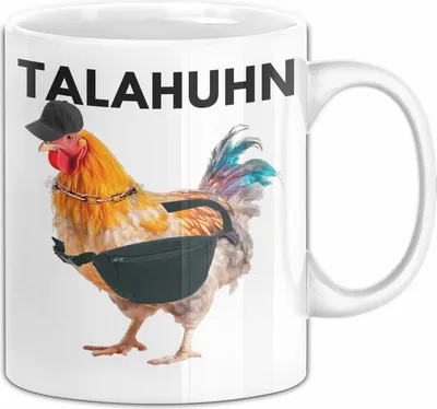 Produktbild von Tala Huhn Tasse Geschenk Talahuhn Meme Witziger Becher Talahon (Weiß)