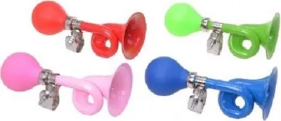 Produktbild von Filmer 41.013 Ballhupe Posthorn Edition bunt Kinder Fahrrad Hupe Metallgehäuse