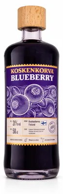 Produktbild von Koskenkorva Blueberry Likör 0,5L – Finnischer Likör mit Waldheidelbeeren & Kardamom, 21% Vol.- [Enthält Sulfite]