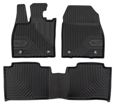 Productafbeelding van Rubberen automatten voor Lexus RZ vanaf 2022 (crossover) – 3-delig, zwart, op maat