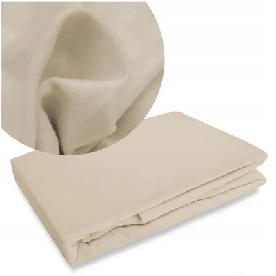 Produktbild von Darymex Flanell-Bettlaken ohne Gummizug 220x210 cm Beige