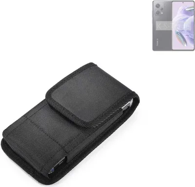 Produktbild von Holster Gürteltasche kompatibel mit Xiaomi Redmi Note 12 Pro+ Holster Gürtel Tasche wasserabweisend Handy Hülle Schutz Hülle Outdoor schwarz