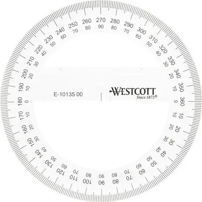 Produktbild von Famanu Geodreieck 360° - Kunststoff - 10 cm
