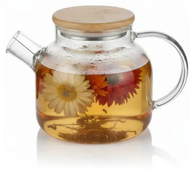 Immagine prodotto di Teiera Arendo, macchina da tè in vetro per tè sfuso, filtro sul beccuccio (filtro a spirale), 1,4 litri, vetro borosilicato, inserto del filtro in acciaio inox, resistente al calore e lavabile in lavastoviglie