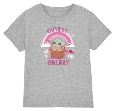 Produktbild von Star Wars - "Cutest In The Galaxy" T-Shirt für Kinder TV34862 (104) (Sport Heide)