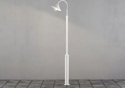 Produktbild von Große LED Mastleuchte, Außenleuchte zur Gartenbeleuchtung & Wegbeleuchtung, Weiß