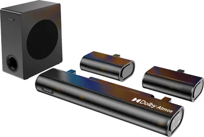 Image de barre de son 51 canaux, système surround Dolby Atmos, puissance de 380 watts, connectivité Bluetooth 53, Hiwill A51