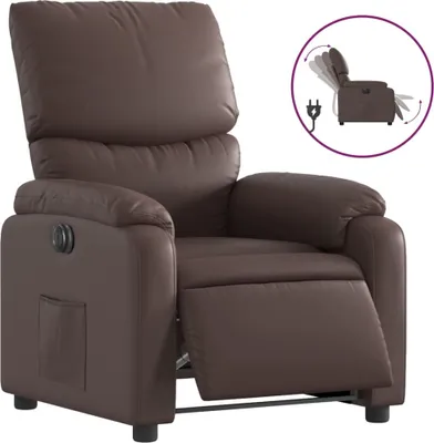 Produktbild von Elektrischer Relaxsessel Braun Kunstleder