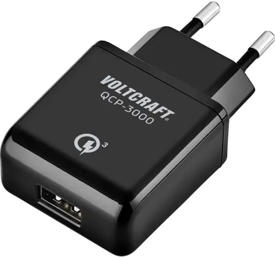 Produktbild von VOLTCRAFT QCP-3000 USB Ladegerät 19.5 W 1x USB-A Schwarz Innenbereich Qualcomm Quick Charge 3.0