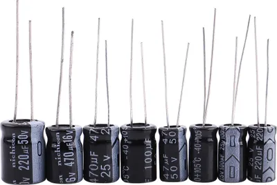 Obrázok produktu pre 125ks 1uF ~ 2200uF 25 hodnôt Elektrolytické kondenzátory sada sortimentu