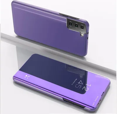 Produktbild von König Design Hülle kompatibel mit Samsung Galaxy S23 Plus Kunstleder Handyhülle - Handy Case Violett Blau