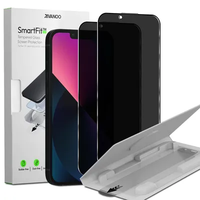 Obrázek produktu pro 2-balení iPhone 13 Ochranné sklo na displej Privacy - Tvrzené sklo | [Automatická instalace] - Bez bublin