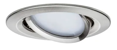 Image de lot de 3 spots LED encastrables, aluminium, rond, 8,4 cm, COIN SLIM