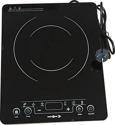 Imagen del producto de Brunner 7202834N, , Placa de cocina, 28 cm, Placa de inducción con zonas, Cerámica vitro, 1 zona/áreas
