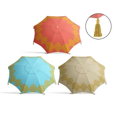 Obrázok produktu pre Slnečná clona Ø 200 cm Oblasť okrajov Oxford Fabric