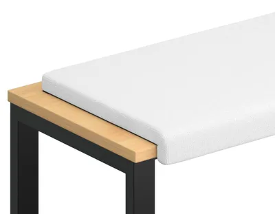 Obrázok produktu pre vidaXL Opieradlo do vane, látka, biela, hĺbka 35 cm