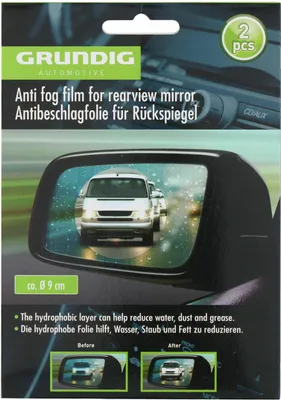 Produktbild von Grundig Regenschutzfolie Für Rückspiegel 9 Cm Durchsichtig Durchsichtig One Size
