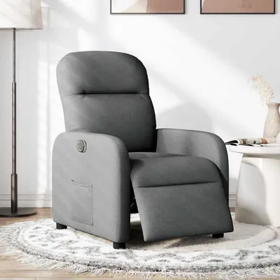Produktbild von vidaXL Relaxsessel Elektrisch Dunkelgrau Stoff