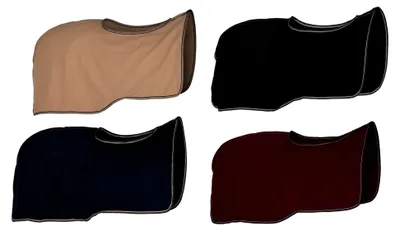 Produktbild von Fleece Ausreitdecke Nierendecke mit Schweifkordel Gr. 125-165, Größe: 155, Farbe: Schwarz