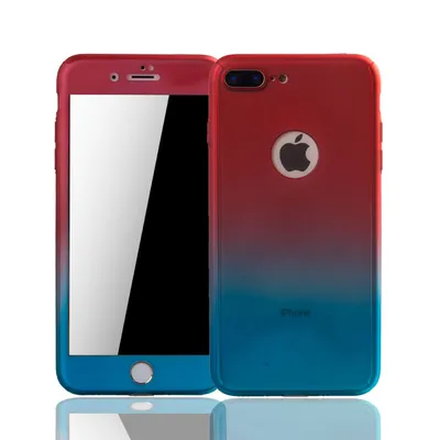 Zdjęcie produktu dla Etui na telefon komórkowy Apple iPhone 8 Plus Full Case Cover Screen Protector 360 Blue